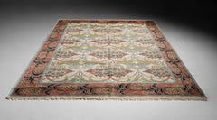 Hand Knotted Wool Rug, America 1900