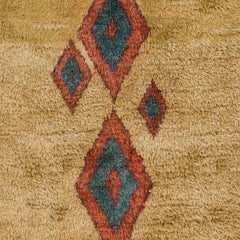 Alfombra de lana anudada a mano. Opciones personalizadas disponibles. Alfombra marroquí de estilo bereber