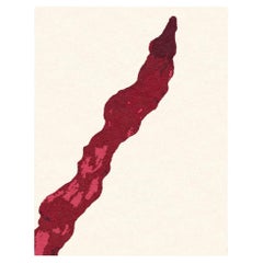 Hand-knotted wool rug "Fleuve" by Delia Cancela