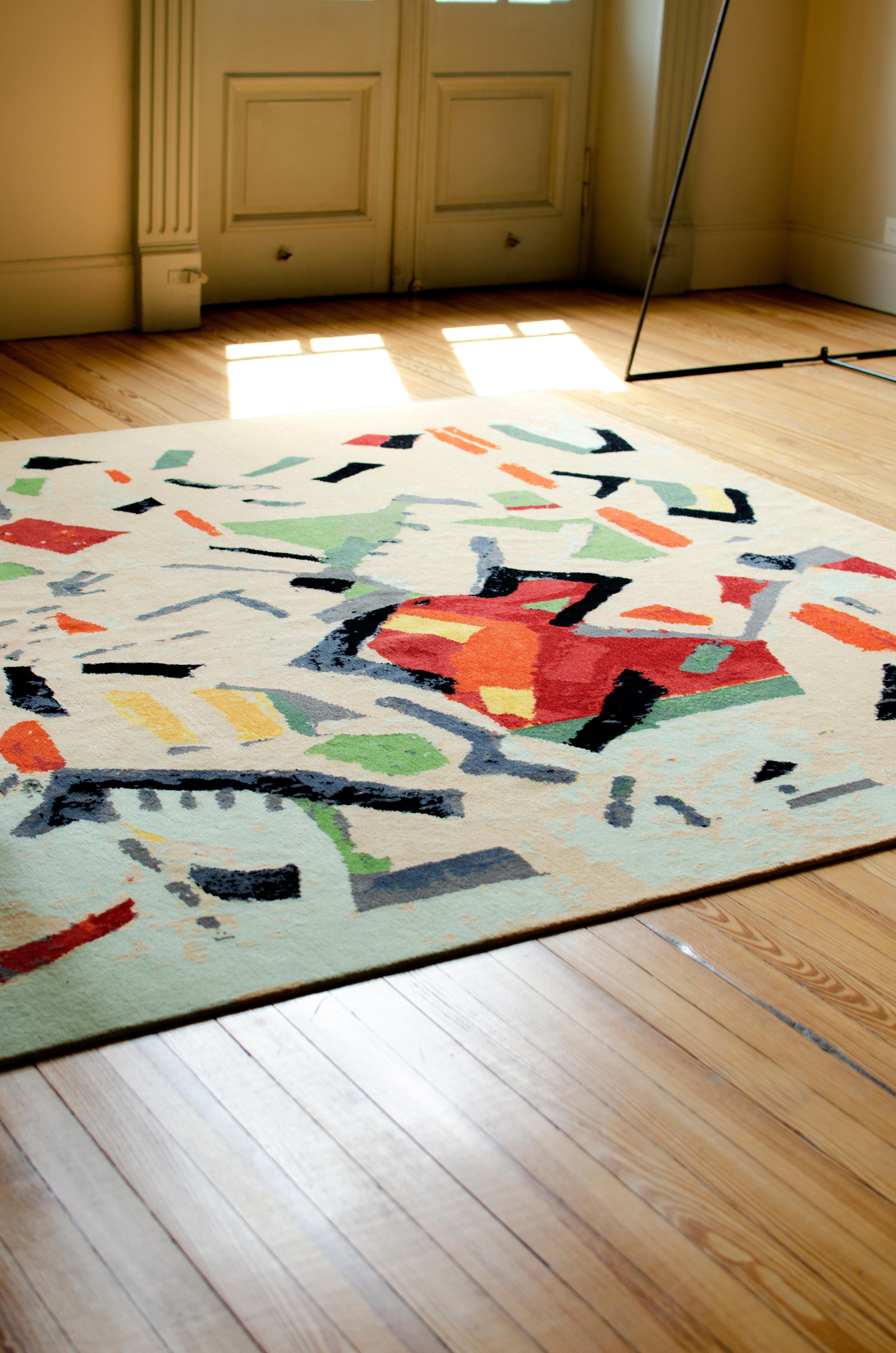 Adapted from the original artwork by Juan Del Prete, Untitled, 1978. 

LALANA RUGS is an applied arts initiative born from the desire to combine proposals by contemporary artists with traditional local techniques and noble materials. The three “As”