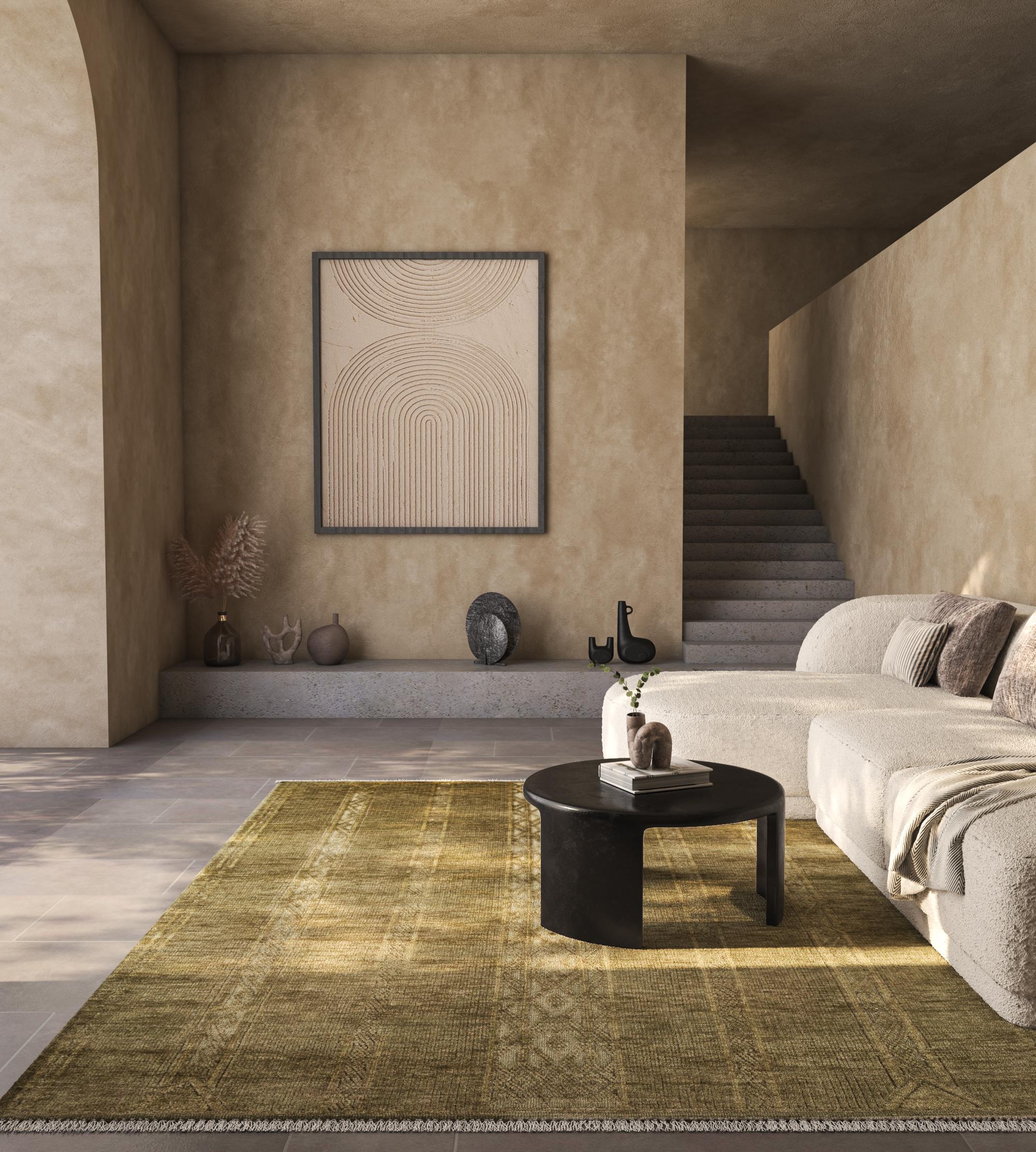 Dieser 8' x 10' große, handgeknüpfte Teppich von Jaipur Rugs besticht durch seine luxuriöse, tiefgrüne Farbe, die jedem Raum eine reiche, anspruchsvolle Note verleiht. Der von erfahrenen Kunsthandwerkern aus hochwertiger Wolle gefertigte Teppich