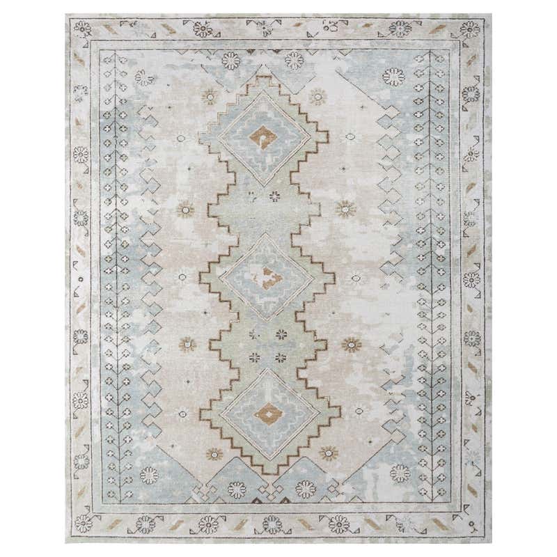 Hand-Knotted Jaipur Wool Rug in Classic Gray, Subtle Textural Pattern ...