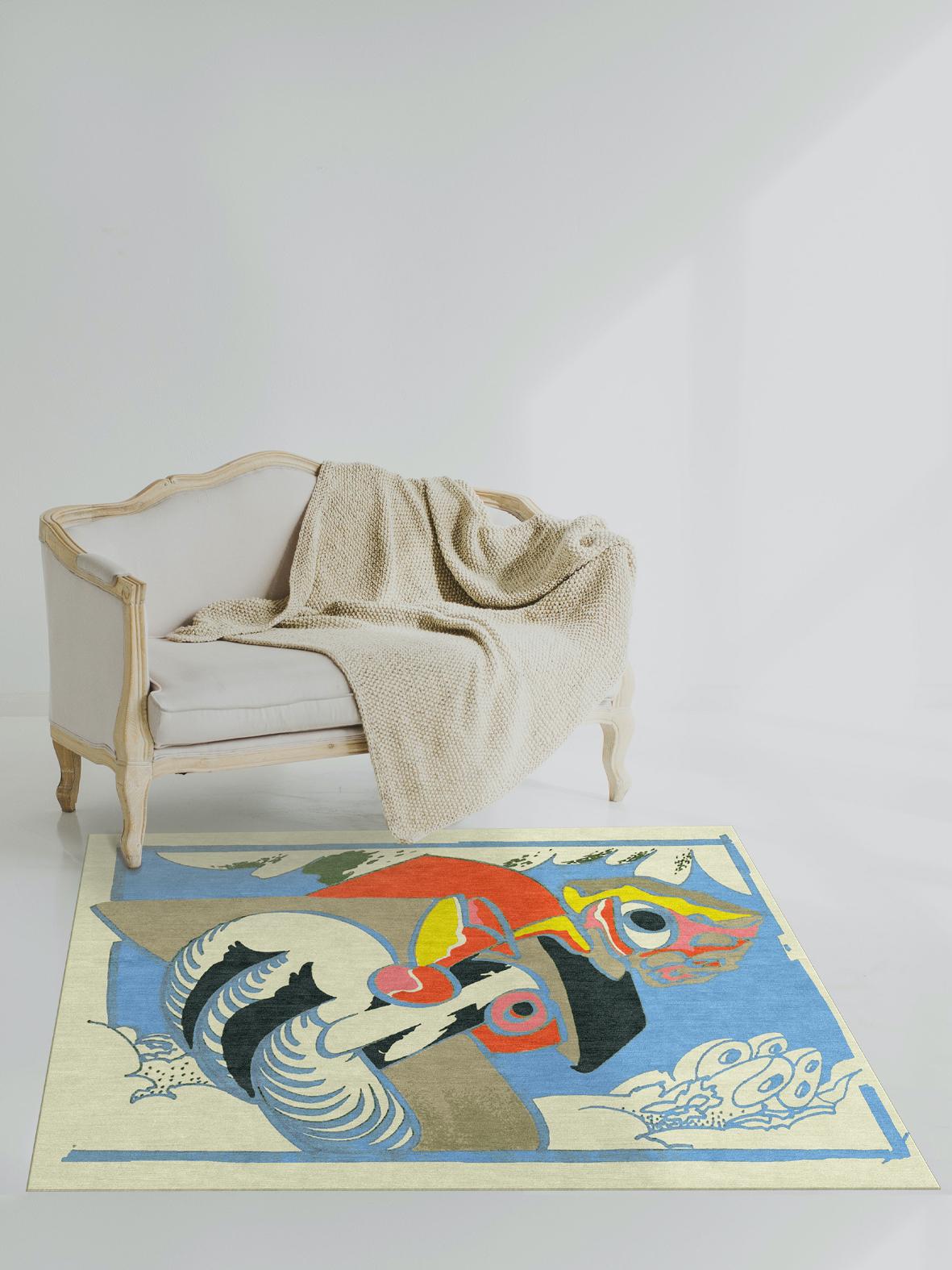 Adapted from the original artwork by Luis Fernando Benedit, Segundo corte transversal, 1968. 

LALANA RUGS is an applied arts initiative born from the desire to combine proposals by contemporary artists with traditional local techniques and noble