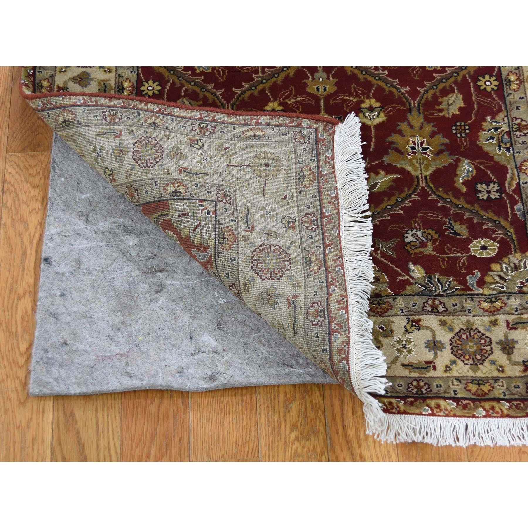 Hand-Knotted Hand Knotted Wool and Silk Hereke Design 300 Kpsi Runner Oriental Rug