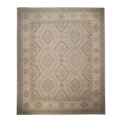 Hand-Knotted Wool Sultanabad Rug, Beige Oversized 11'10"x14'4" Palace