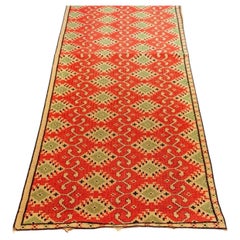 Hand Knotted Wool Tapestry Runner Hall Rug