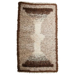 Hand Knotted Wool Wall Hanging, 1970s Rug Dutch Design