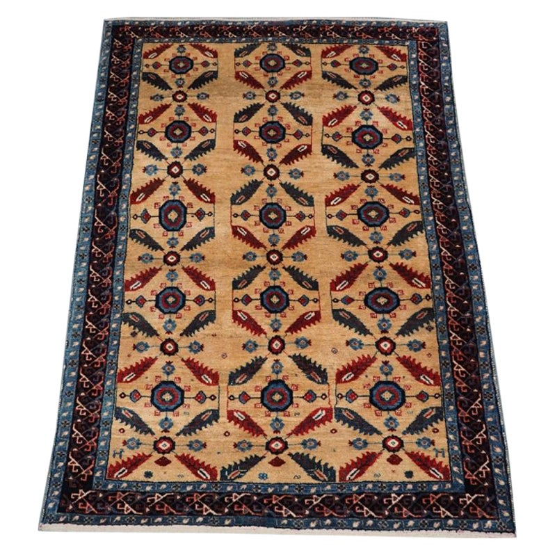 Hand Knotted Zollanvari Luribaft Rug, 10 Years Old For Sale