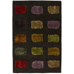 Luxury Modern Hand-Knottted Adaptations Pakkuman Jewels 12x16 Rug