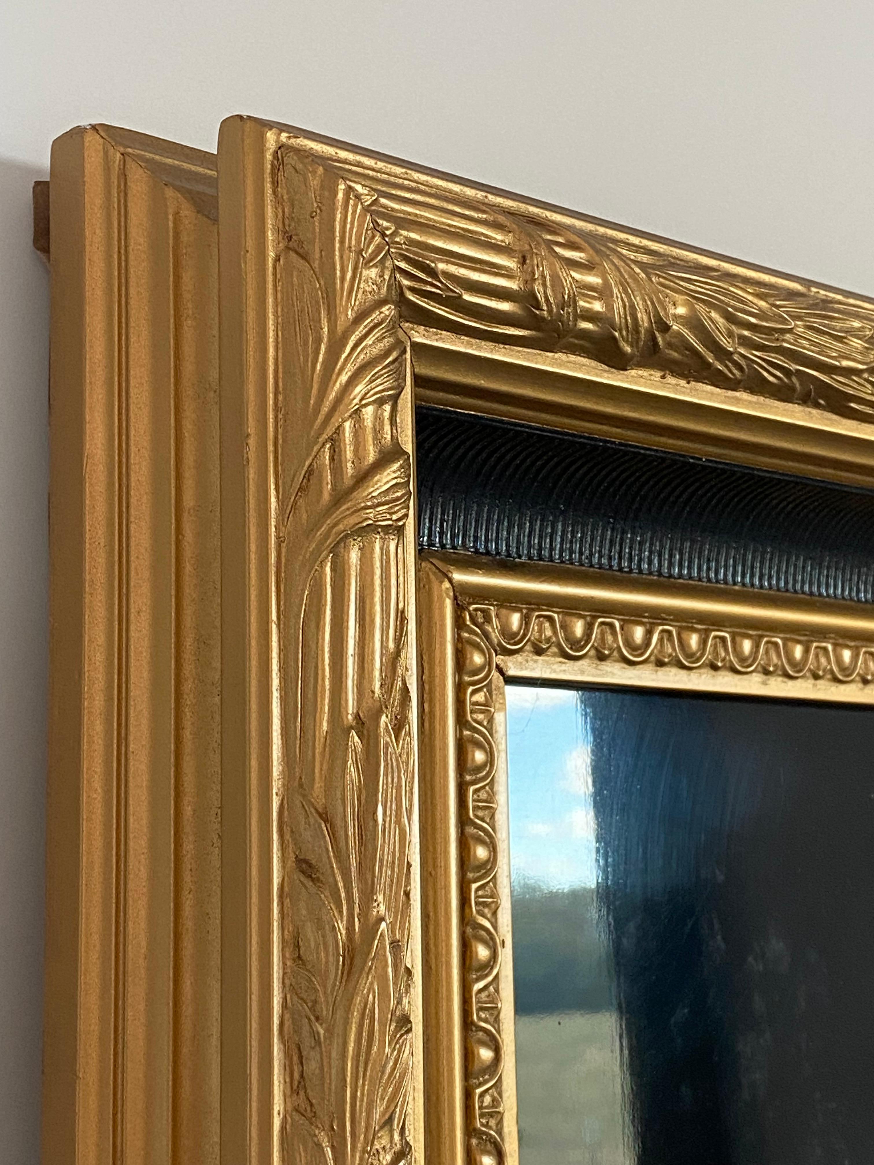 Handlackierter Klavierdeckel in vergoldetem Holzrahmen im Angebot 10