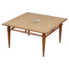 Hand Laid Mosaic Tile Coffee Table in the Style of Tue Poulsen