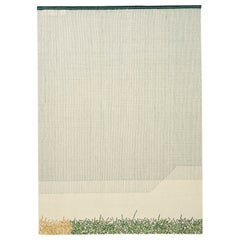 Tappeto con tecnica di telaio a mano e punto indietro Calm Large Rug in Greene & Greene di Raw Edges