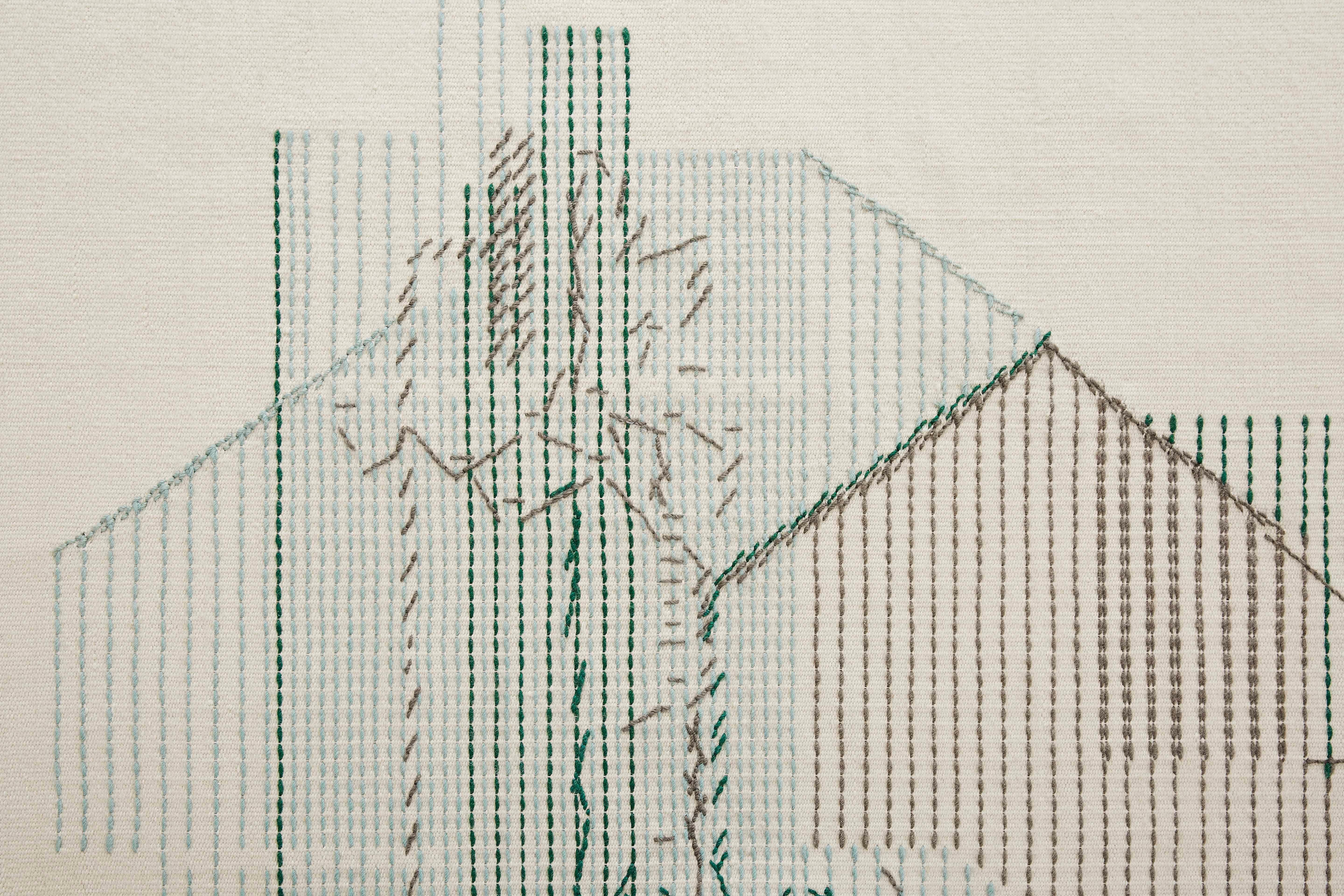 Learning about embroidery – GAN’s incredible craft and strength – Raw-Edges found themselves drawn to the aesthetics on its reverse side. The ‘back stitch’ has an unintentional hidden beauty to it, that one might so easily miss. Their aim was to