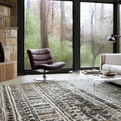 Serapi Rug Gallery’s Lori Loom Wool Bamboo Silk Transitional Area Rug 6x9