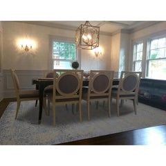 Hand Loomed Broken Persian Design Wool and Art Silk Oriental Rug