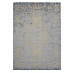 Hand Loomed Broken Persian Design Wool and Art Silk Oriental Rug