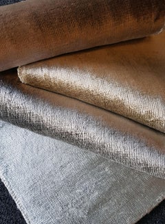 Tapis de sol contemporain tissé à la main, Design/One, 5'5¨x 7'8¨, Kela Silk Silver