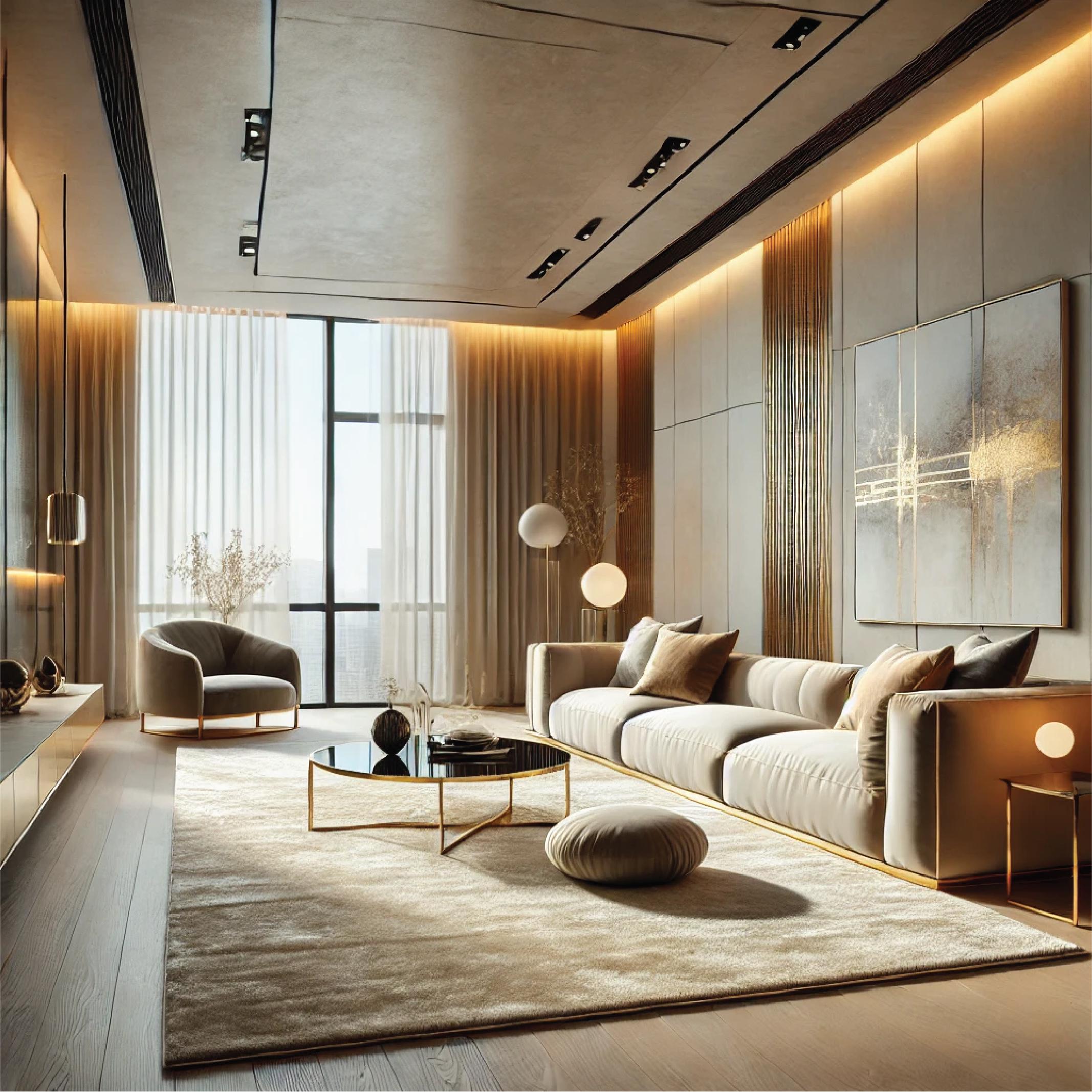 Americano Tappeto per l'area contemporanea, Breeze Design, 6´6¨x 9´7¨, Kela Silk Gold, rilegato a mano in vendita