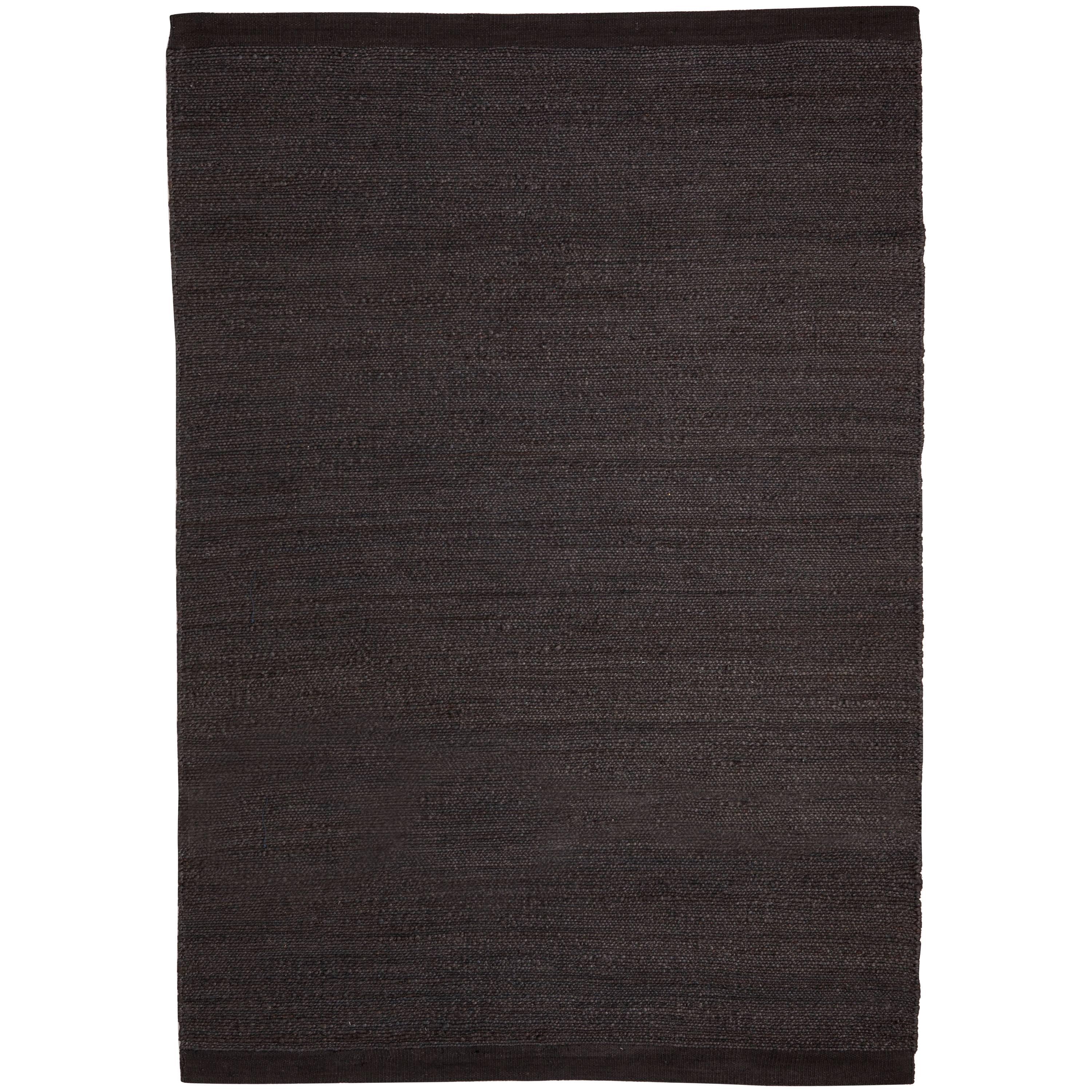 Hand-Loomed Herb Rug by Nani Marquina in Black / Charcoal, Small