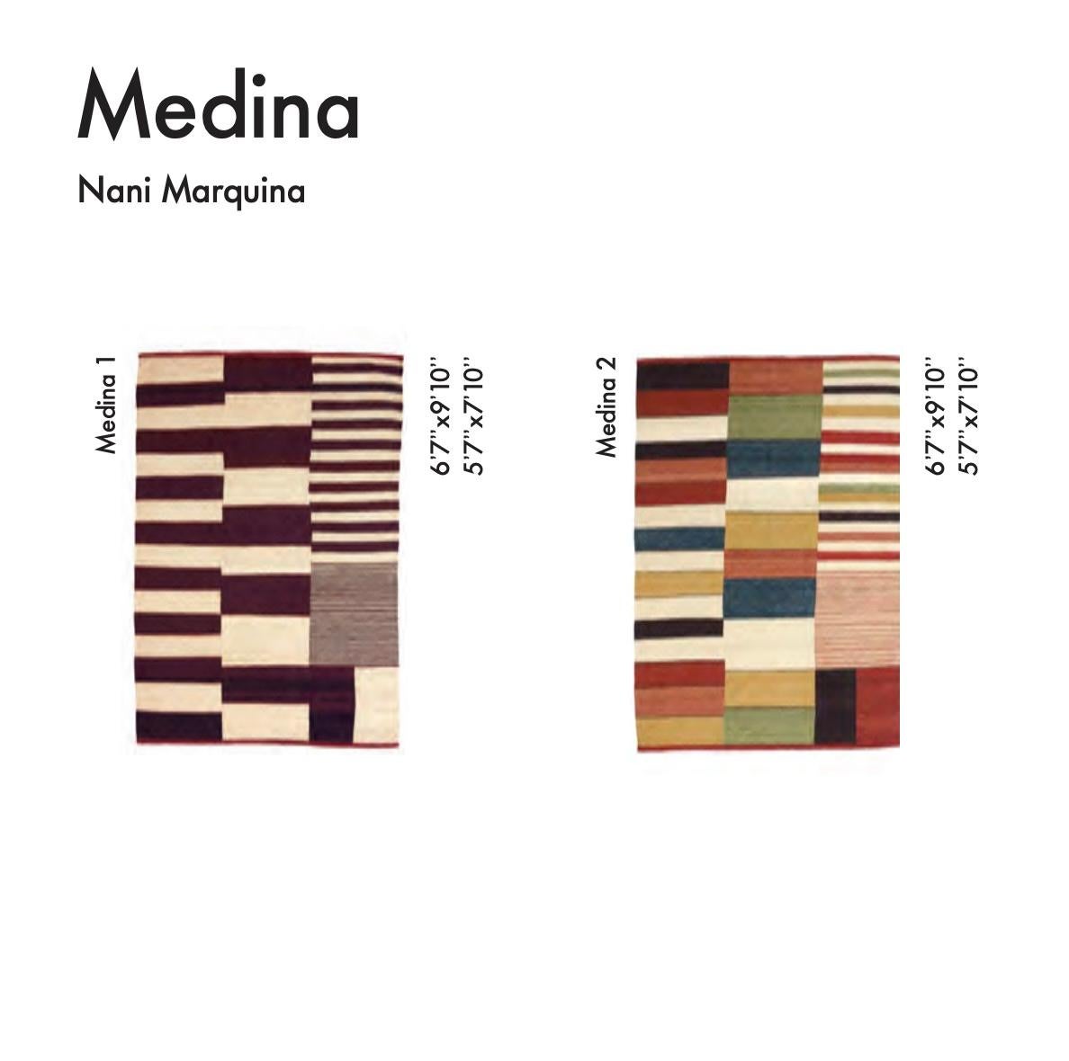 Contemporary Hand-Loomed 'Medina' Rug for Nanimarquina For Sale