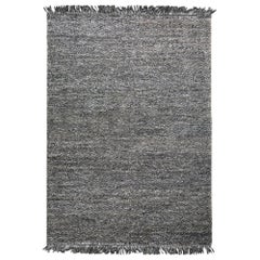 Tapis Karma super doux et personnalisable:: tissé à la main:: en anthracite extra large