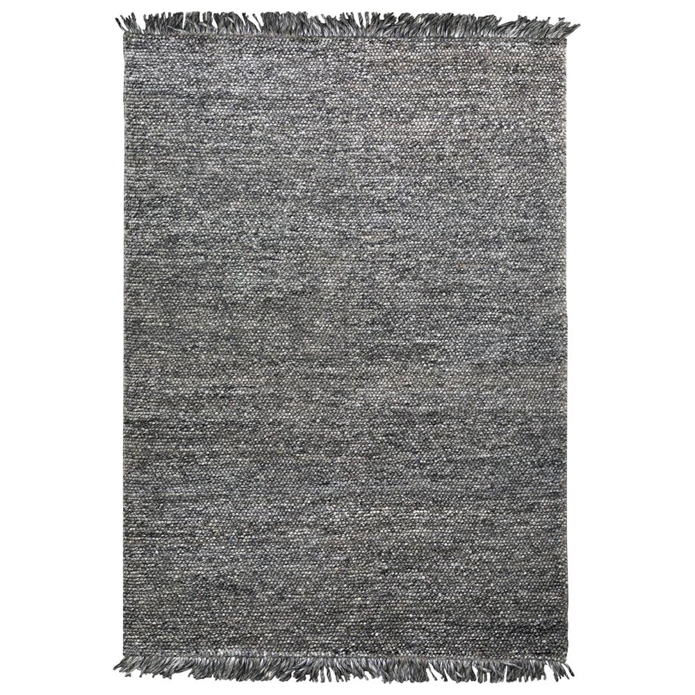 Hand Loomed Super Soft Customizable Karma Rug in Charcoal Small