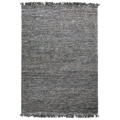 Hand Loomed Super Soft Customizable Karma Rug in Charcoal Small