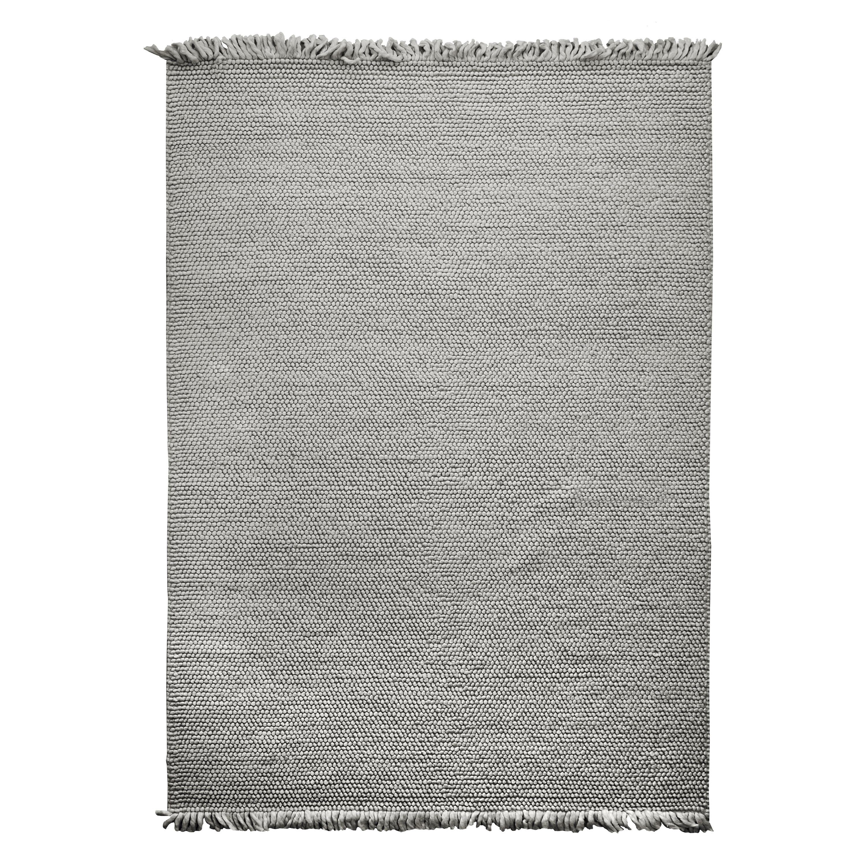 Hand Loomed Super Soft Customizable Karma Rug in Smoke Large For Sale