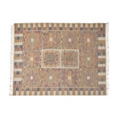 Tapis de tapisserie tissé à la main par Barbro Nilsson, années 1950