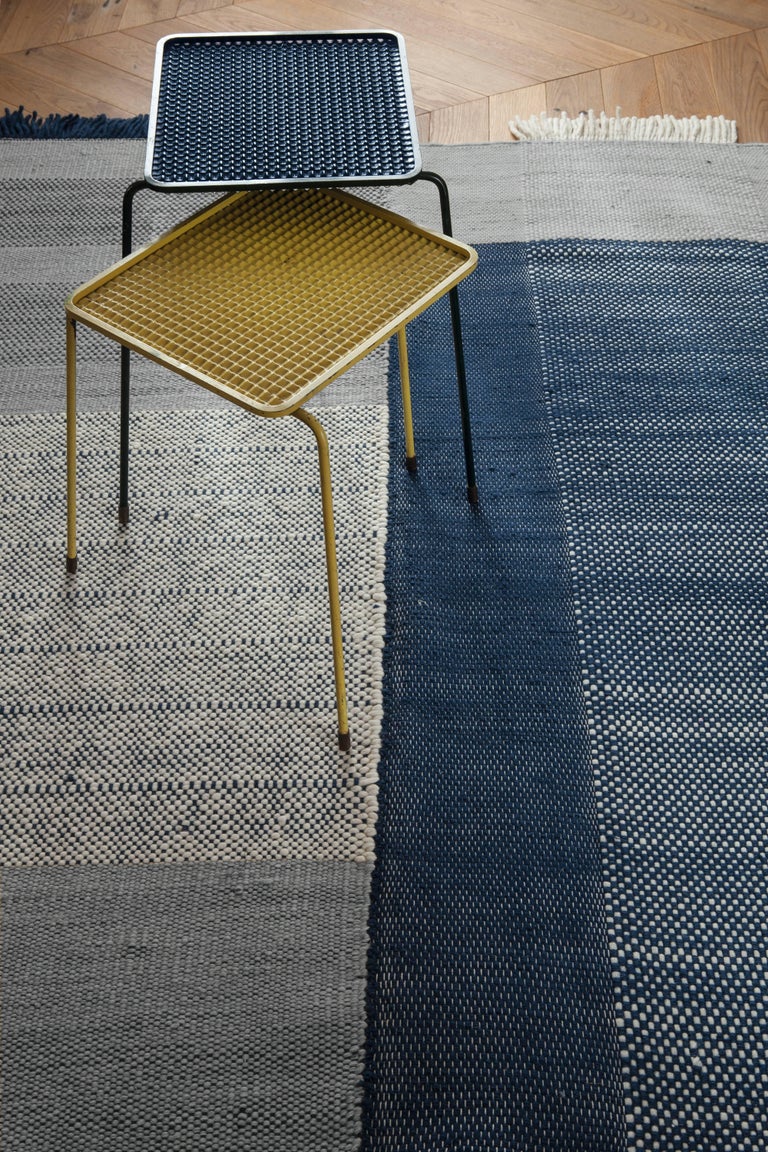 Modern Hand-Loomed Tres Rug in Ochre by Nani Marquina & Elisa Padron, Extra Large For Sale