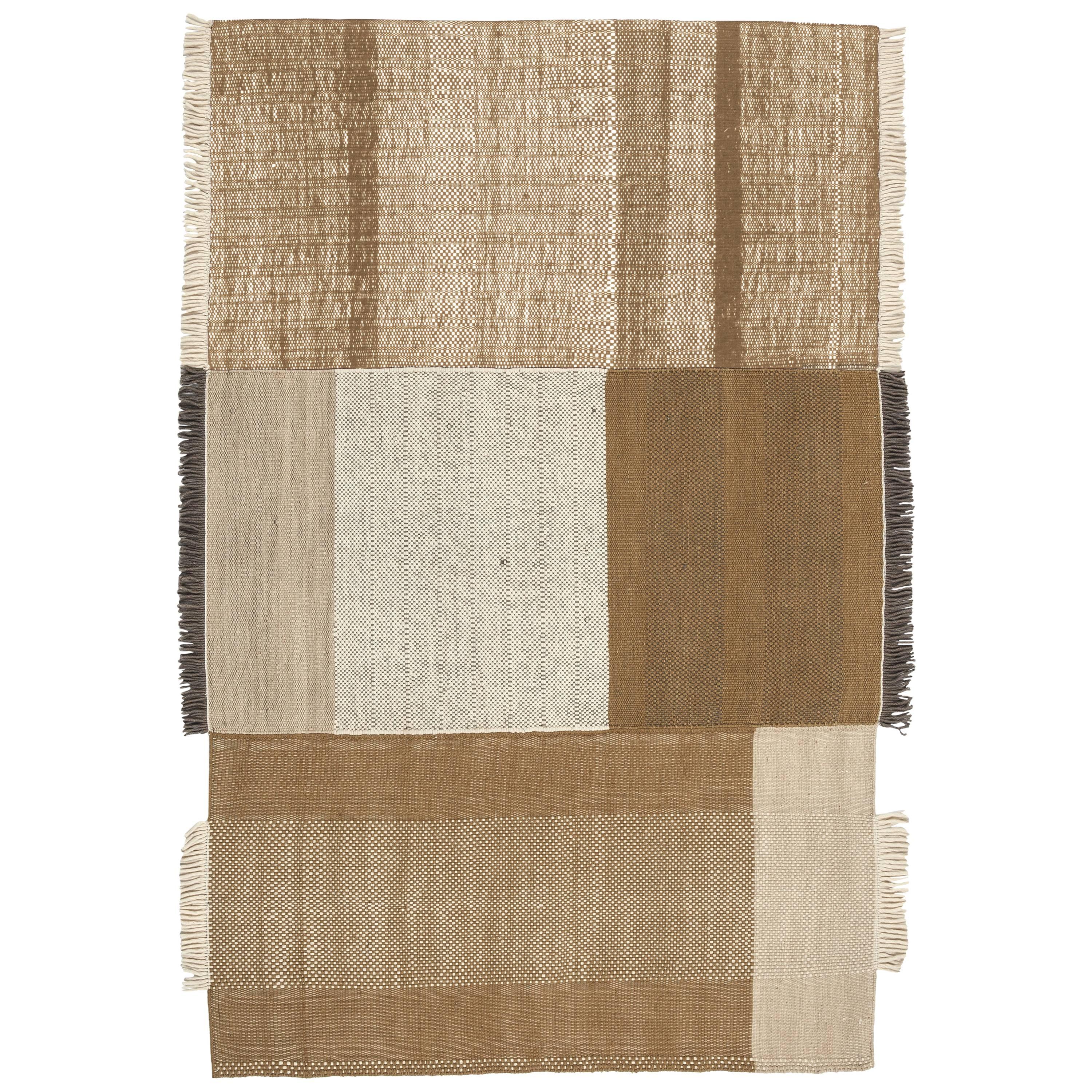 Hand-Loomed Tres Rug in Ochre by Nani Marquina & Elisa Padron, Extra Large