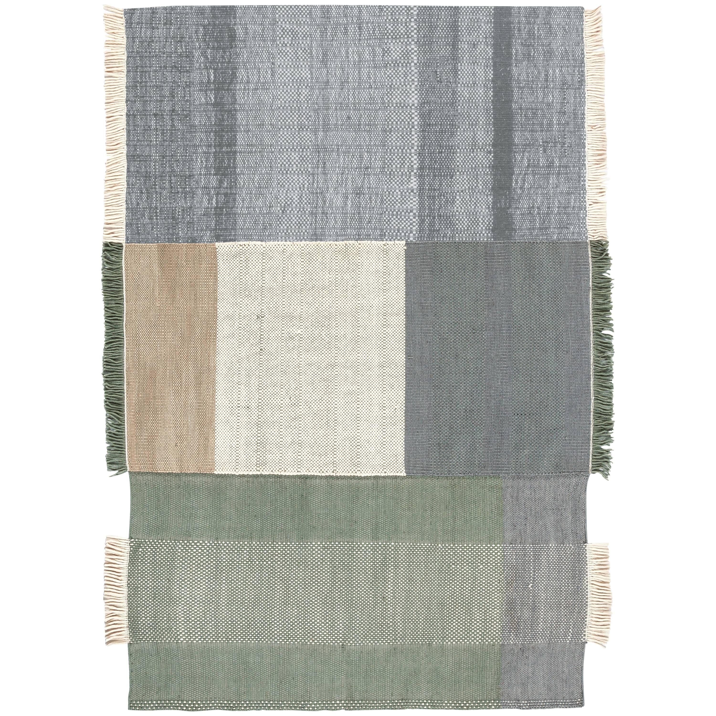 Hand-Loomed Tres Rug in Sage by Nani Marquina & Elisa Padron, Extra Large