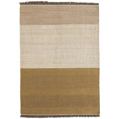 Hand-Loomed Tres Stripes Rug in Ochre by Nani Marquina 
Elisa Padro, Large