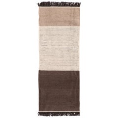 Hand-Loomed Tres Stripes Runner in Chocolate by Nani Marquina & Elisa Padro