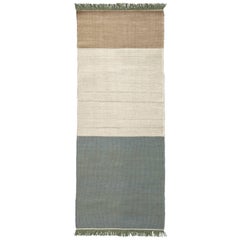 Hand-Loomed Tres Stripes Runner in Sage by Nani Marquina & Elisa Padro