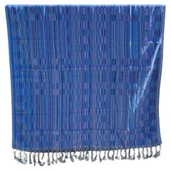 Serviette turque tissée à la main (coton biologique certifié GOTS) - Sandik Blue Pestemal