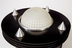 Hand Machined Neo Art Deco Table Lamp Pair