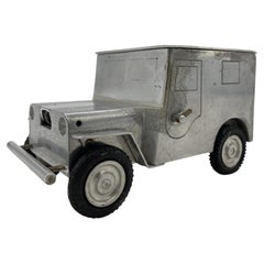 Retro Hand Machined Willys Jeep Table Lighter and Holder, Occupied Germany by Baier