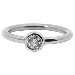 Hand Made 14K White gold & Natural Brilliant Cut Diamonds Ring