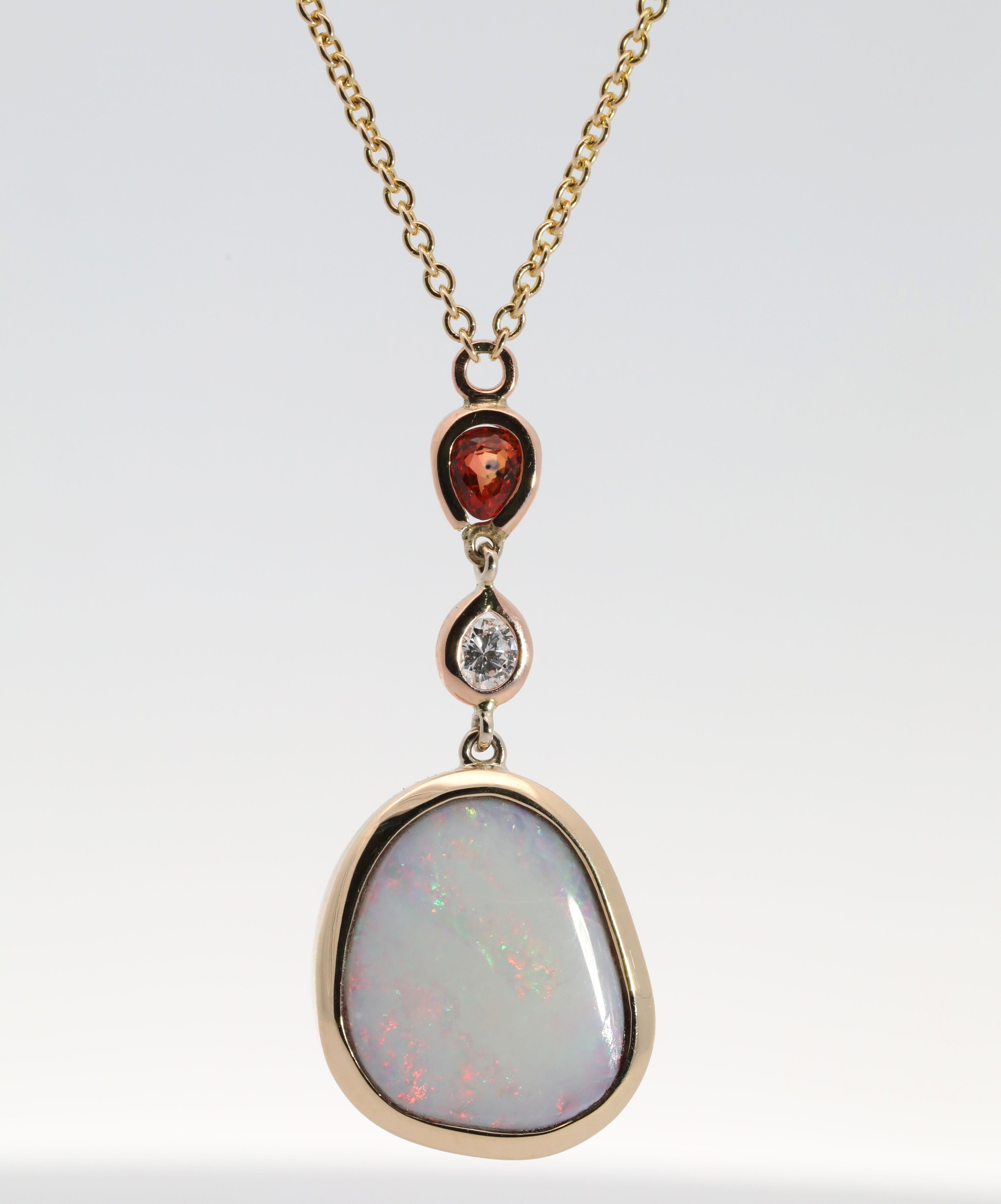 Modern Hand Made 14K Yellow Gold, Natural Colored Sapphire, Natural Diamonds & Natural For Sale