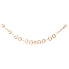 Handmade 18 Kt Gold Ubaldi Equestrian Jewelry Horsebit & Diamond Bracelet Jewel