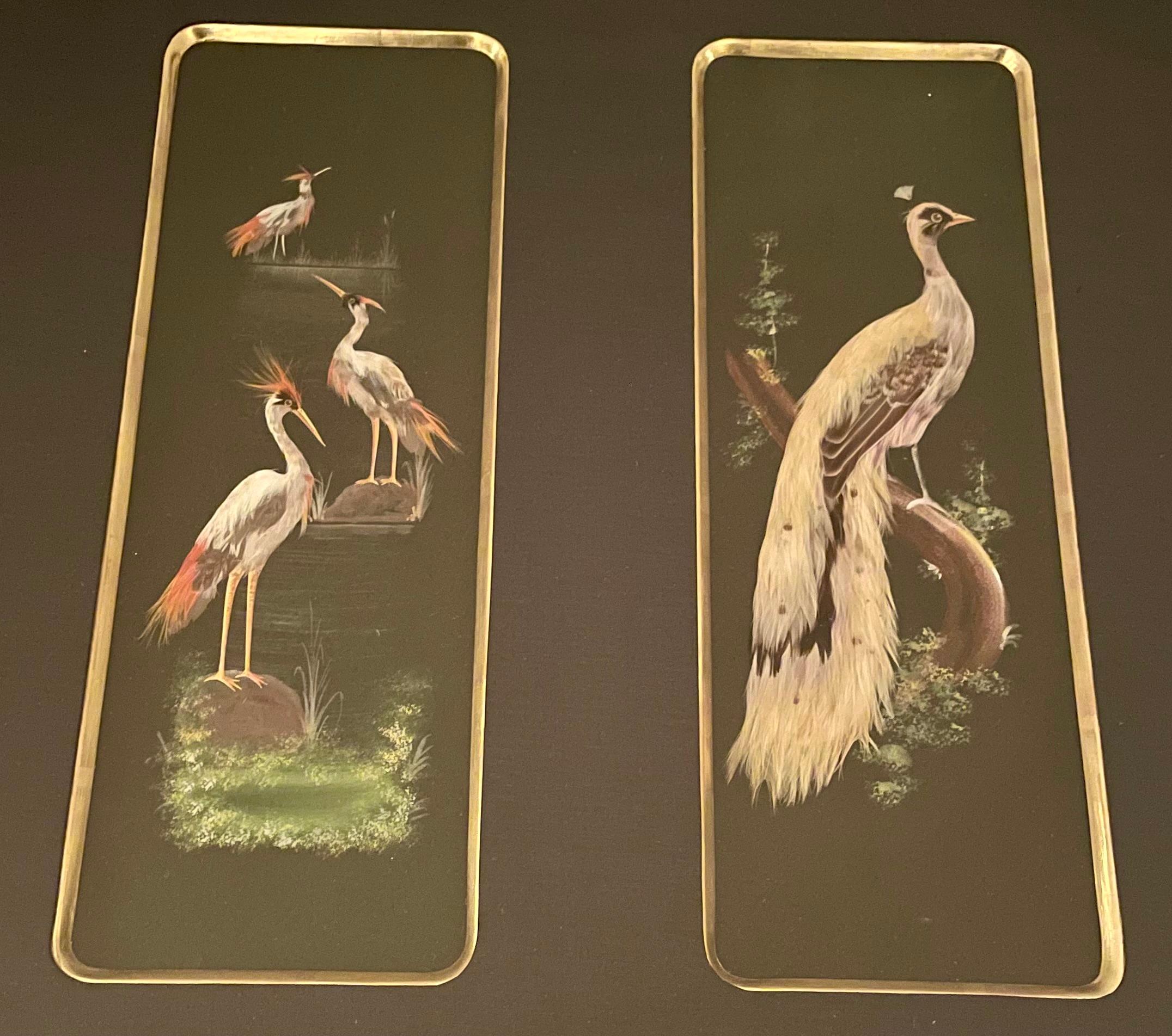Americano Collezione di piume di uccelli del sud della Florida in cornice, realizzata a mano e opacizzata in America in vendita