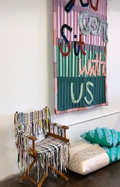 Hand Made applizierter Wandteppich 'YCSWU' von G+S x 2LG Studio