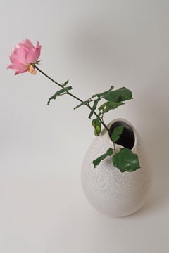 Hand made Big Fischmaul crackle Vase Germany 1950s