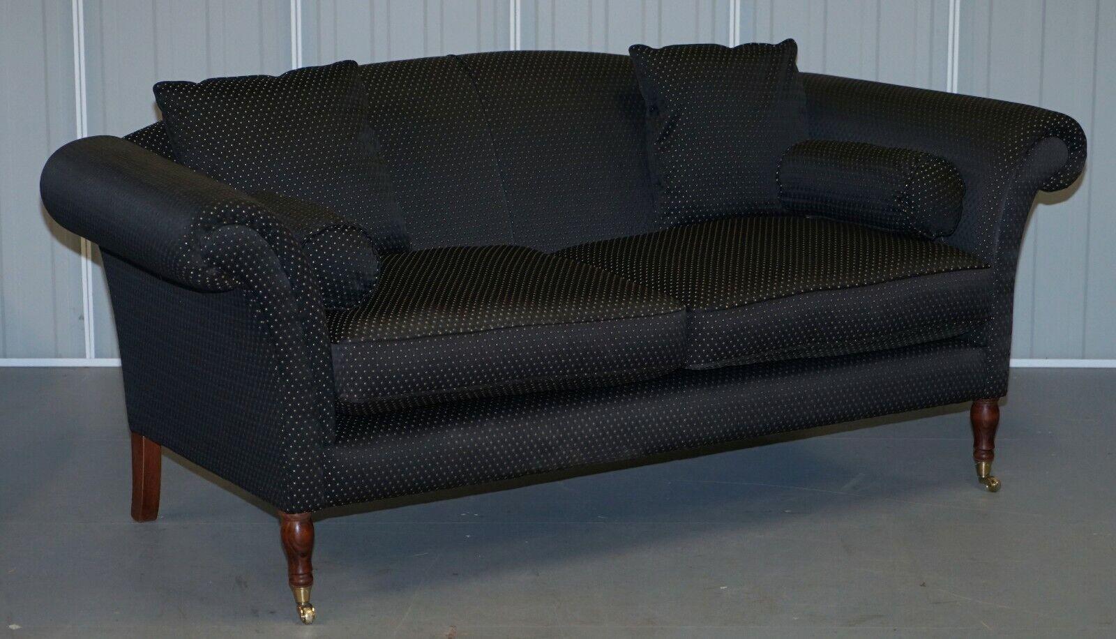 ROYAL HOUSE ANTIQUES 

Royal House Antiques is delighted to offer for sale this lovely hand made in England Art Deco style three seat sofa which is part of a suite

Please note the delivery fee listed is just a guide, it covers within the M25 only,