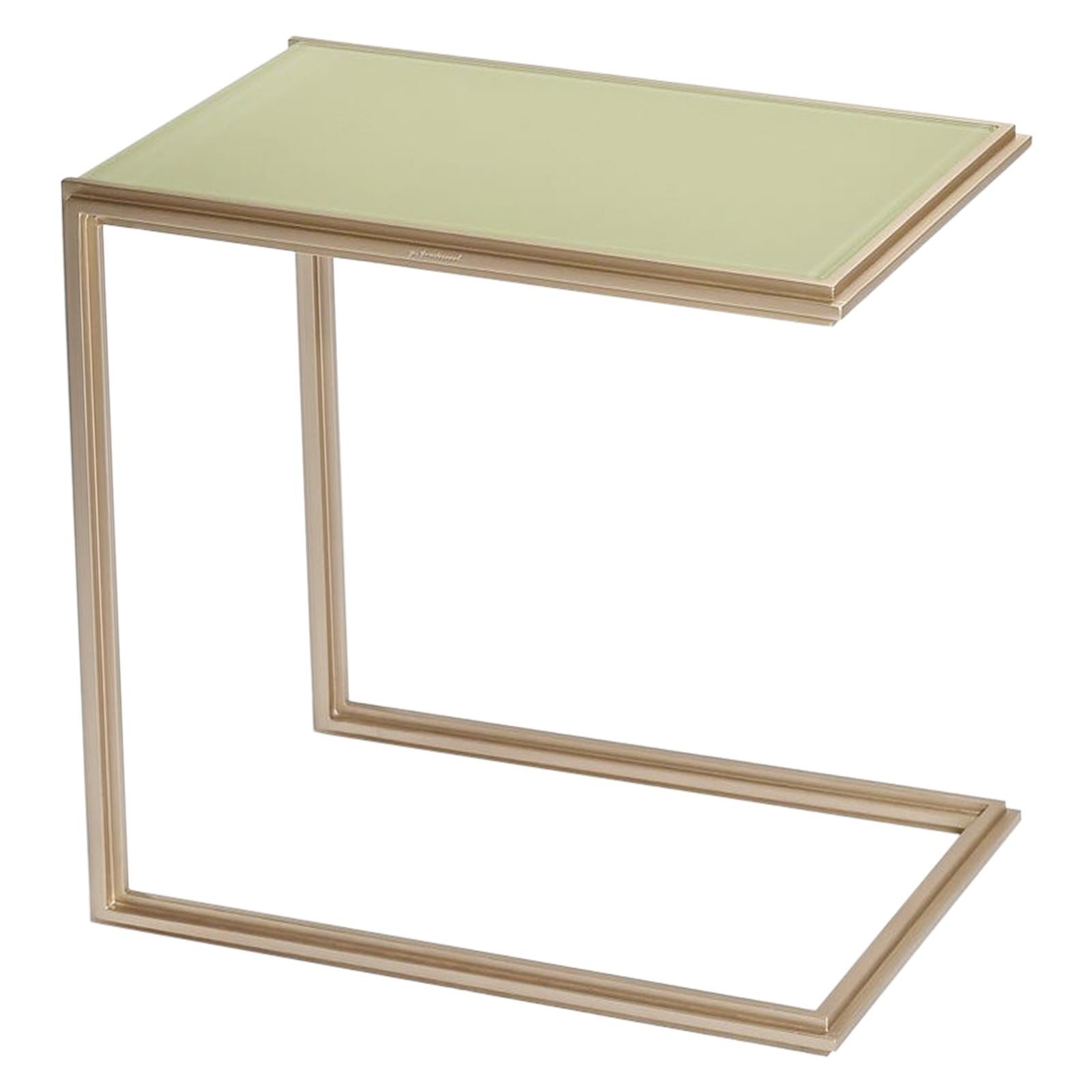 Hand-Made Brass Side Table, by P. Tendercool For Sale