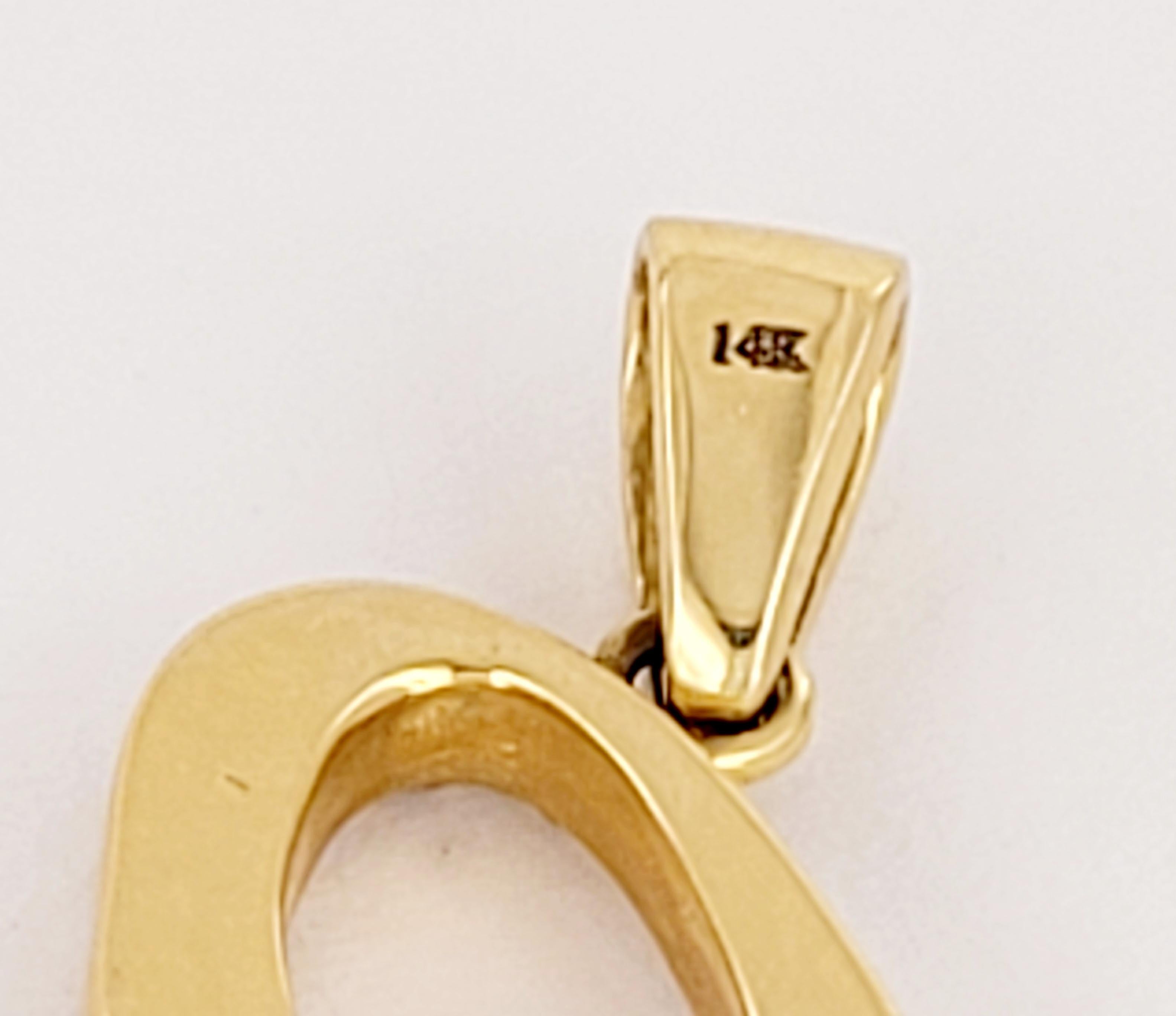 Hand Made A.I.C. en or jaune 14K  avec des diamants en vente 1