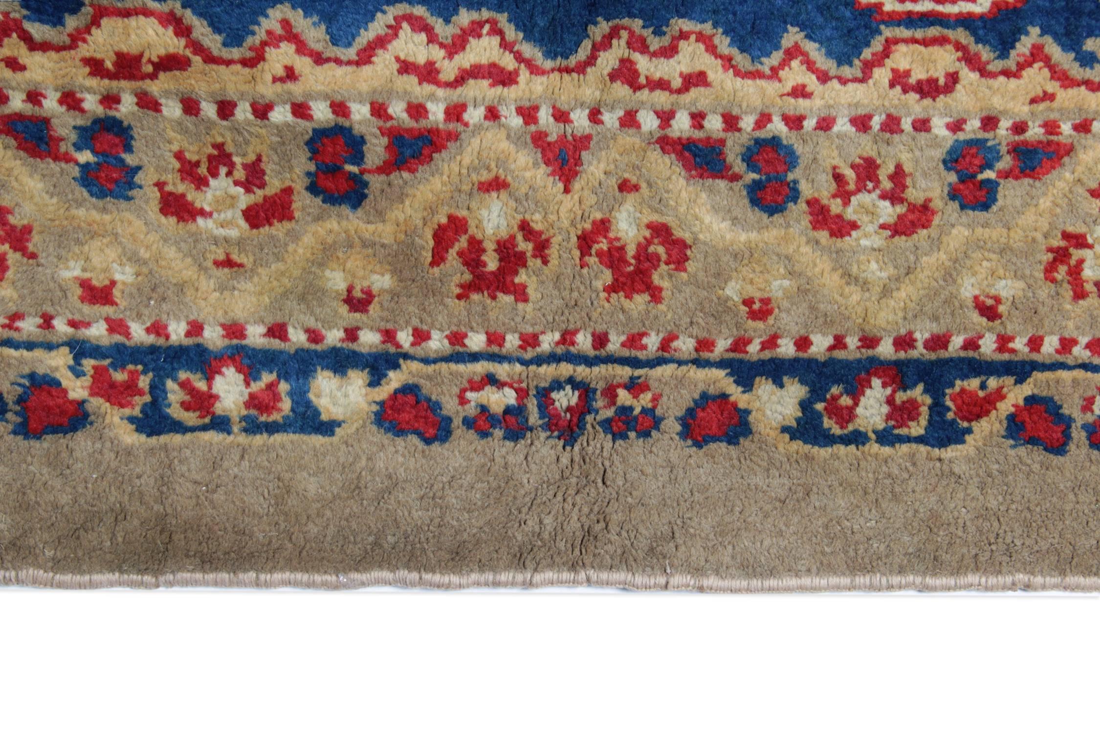 Handgefertigte Teppiche, außergewöhnliche antike britische Axminster-Teppiche, Art-déco-Teppiche (Viktorianisch) im Angebot