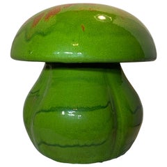 Handgefertigte Center Piece glasierte Keramik Pilz