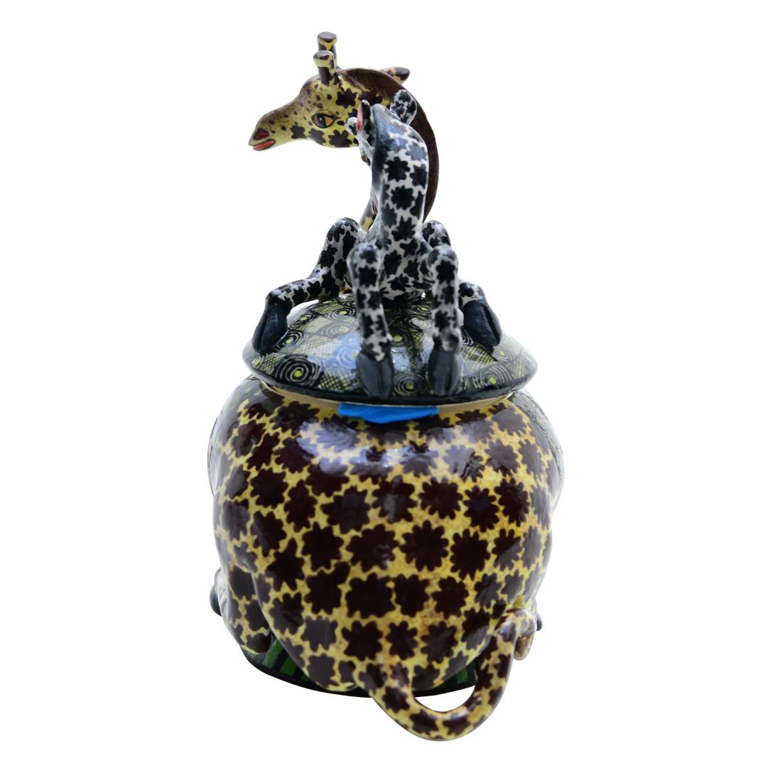 Modern Hand made ceramic Giraffe Box made in South Africa